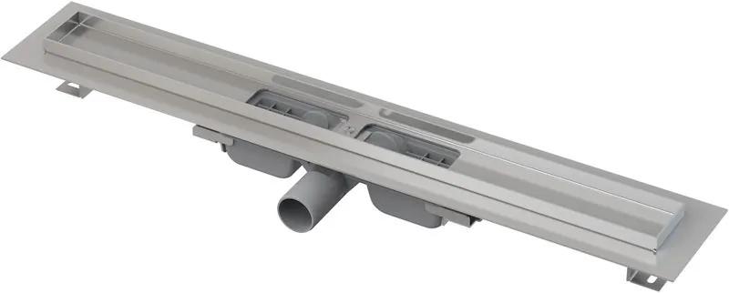 ALCAPLAST Low Podlahový žľab s okrajom 650mm pre perforovaný rošt APZ101-650
