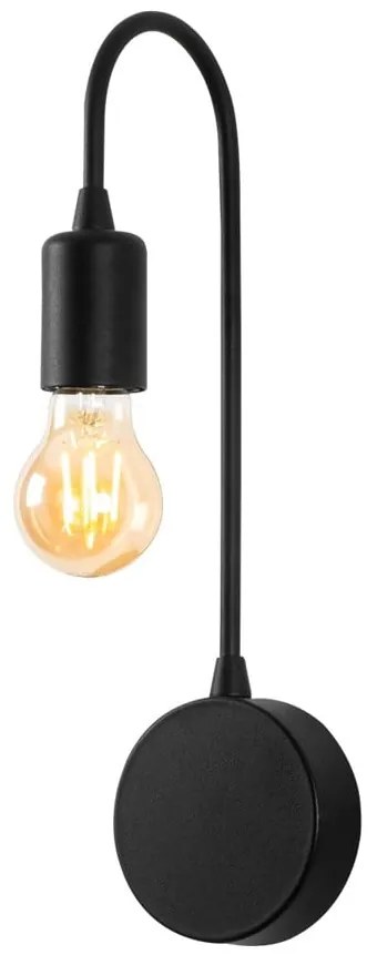 Čierne nástenné svietidlo Baston – Opviq lights
