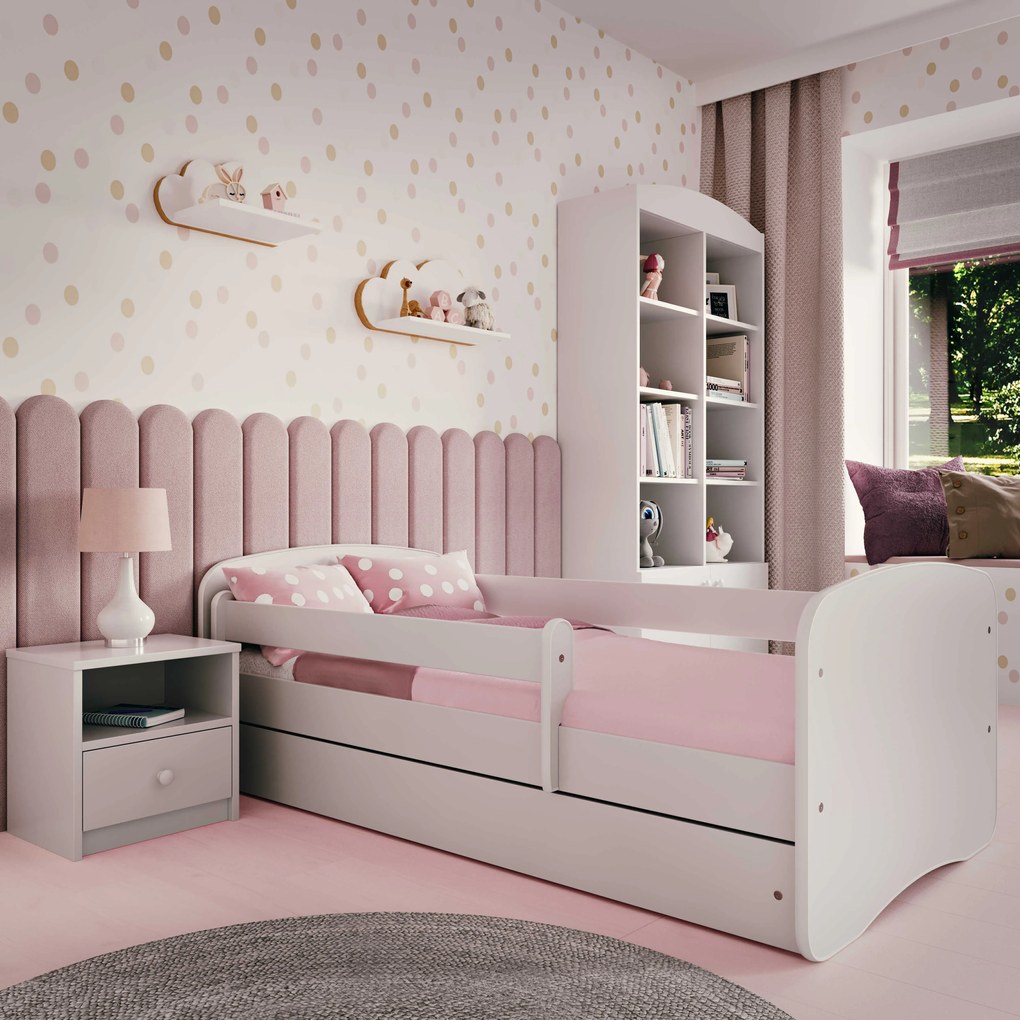 Detská posteľ BABY DREAMS bez šuplíka - biela 140x70 cm
