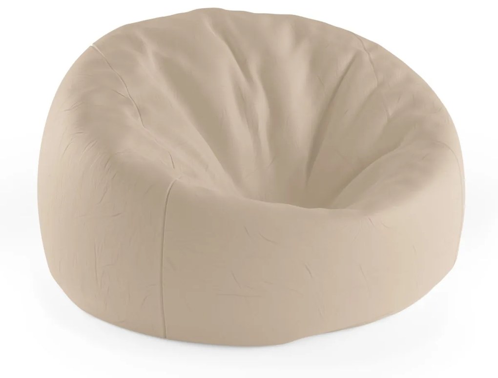 Sablio Sedací vak Cocoon Svetlá béžová - 75 x 45 x 35 cm
