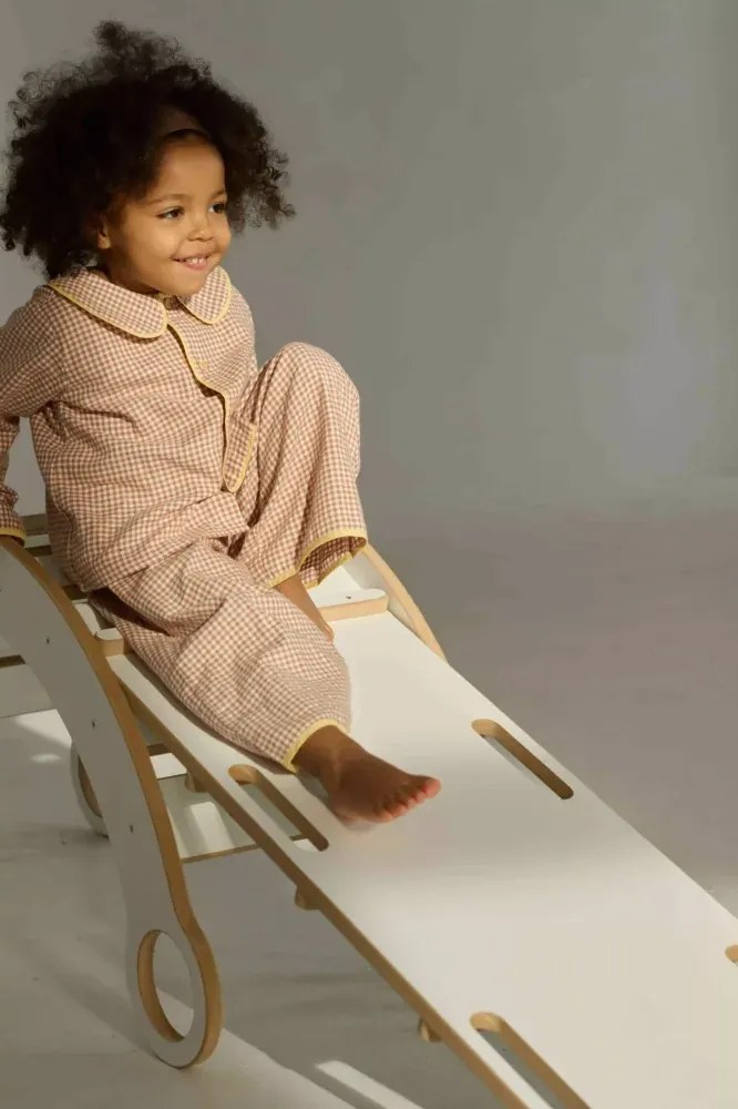 Šmykľavka - lezecká stena biela veľká