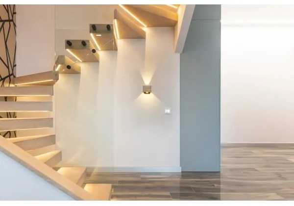 Globo 15553W1W - LED Nástenné svietidlo ALINA LED/8W/230V hnedá