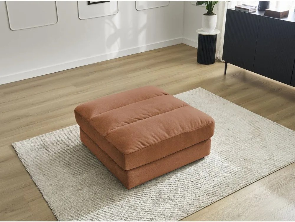 Oranžová zamatová podnožka Sierra – Bobochic Paris