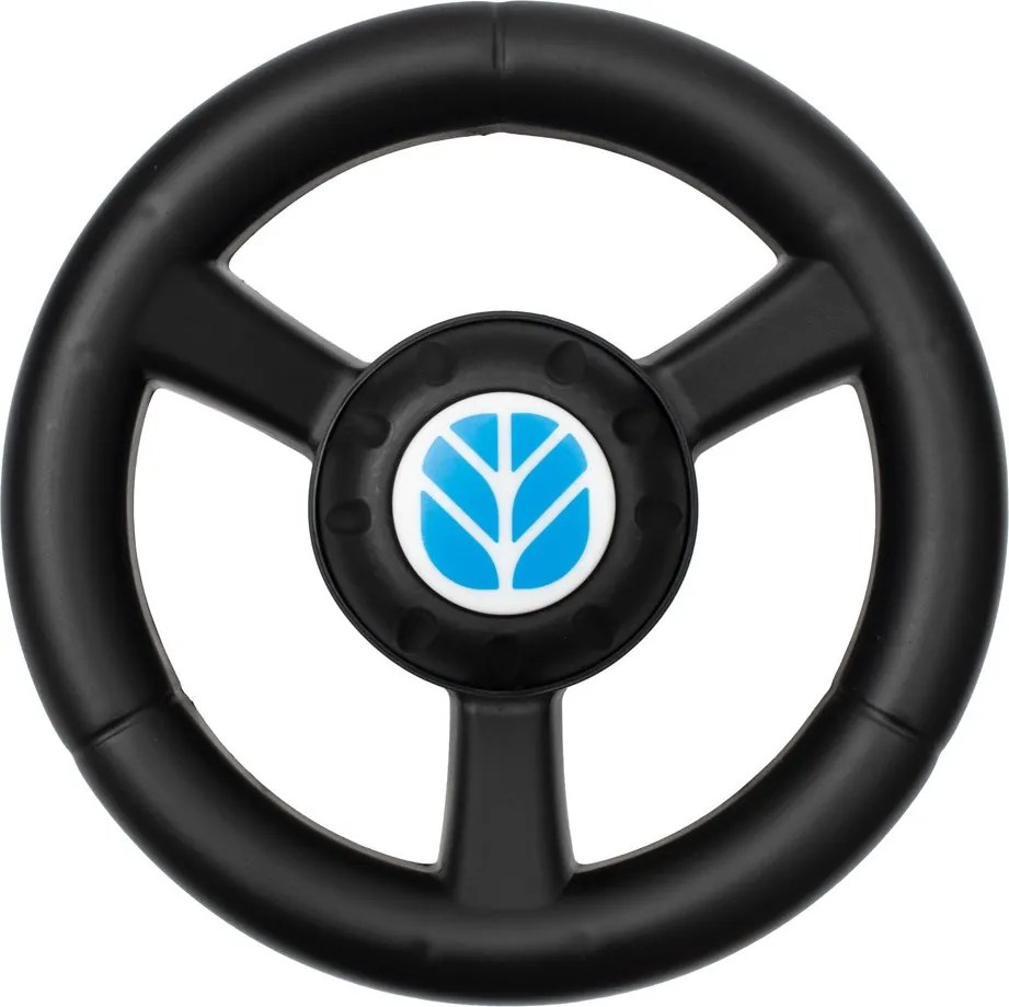 Detské odrážadlo traktor s vlečkou a náradim Baby Mix New Holland modrý