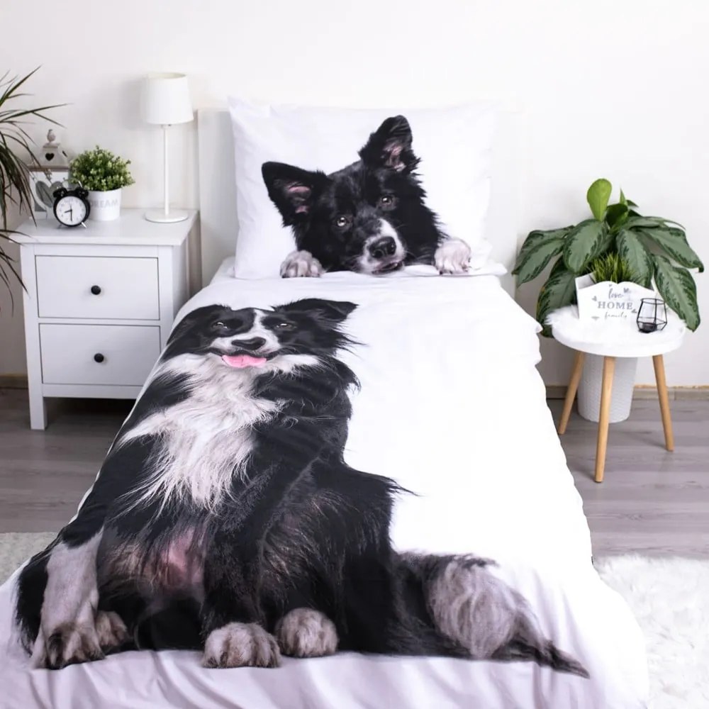 Bavlnená detská obliečka na jednolôžko 140x200 cm Border Collie – Jerry Fabrics