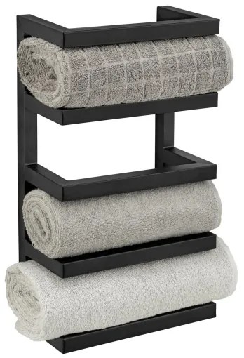 WENKO 25780100 - Stojan na uteráky FONDIRO 24x42 cm čierna