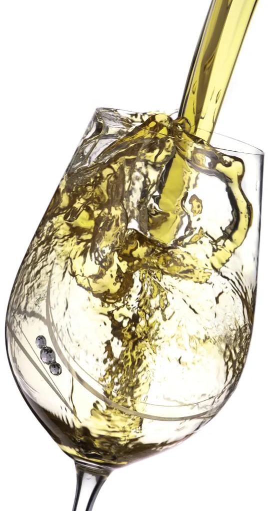 Diamante poháre na biele víno Atlantis s kryštálmi Swarovski 400 ml 2KS