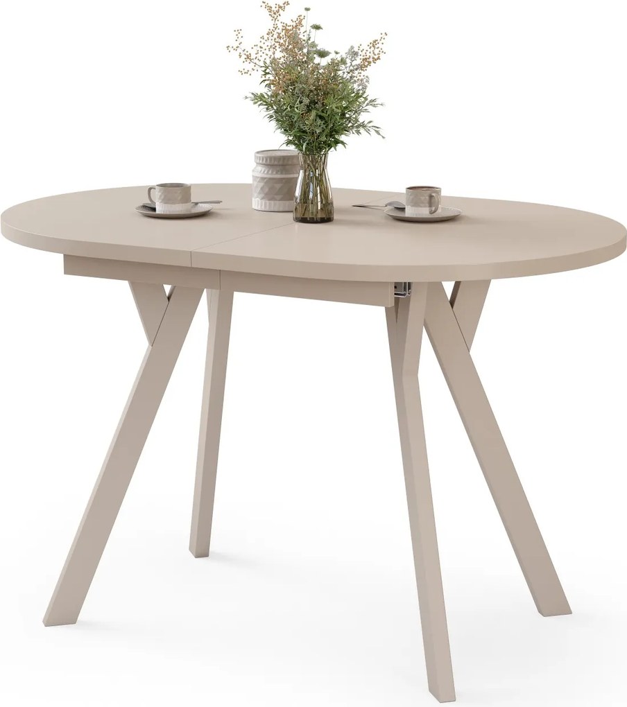 Mazzoni ALMO Kašmír / kašmírové nohy - OVÁLNY ROZKLADACÍ STÔL 140-240 cm PRE 10-12 OSÔB