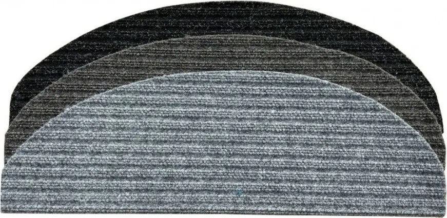 Vopi Nášľapy na schody Rio šedé polkruh, samolepiaci - 24x65 polkruh (rozmer vrátane ohybu)