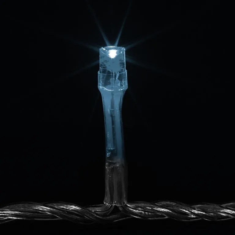 VOLTRONIC® 59578 Vianočné LED osvetlenie 10 m - studená biela 100 LED + ovládač BATÉRIE