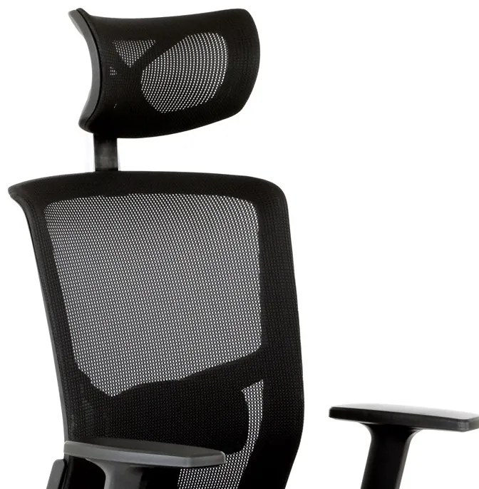 Autronic BONTEC Kancelárska stolička, hojdací mechanizmus, čierna sieťovina, KA-B1013 BK Farba: Čierna