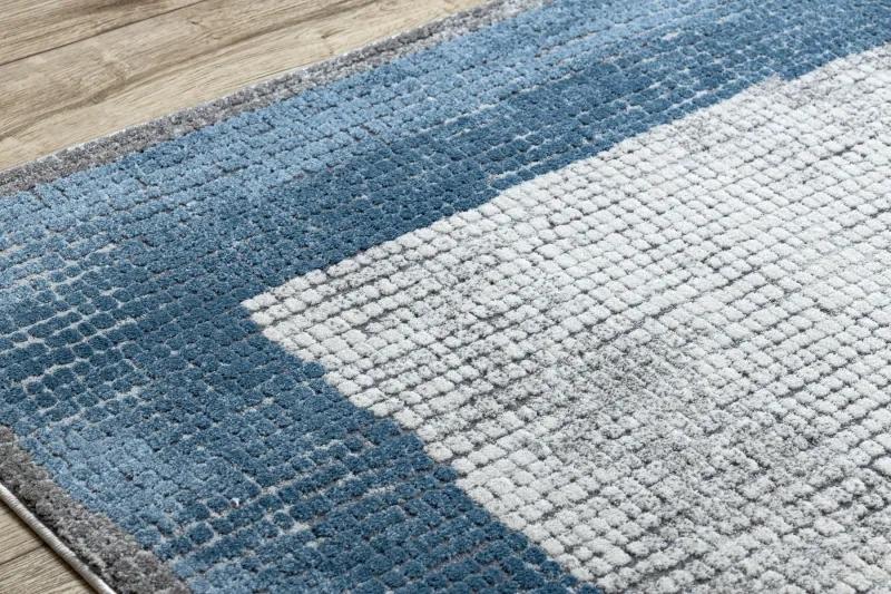 Moderný koberec NOBLE 9730 68 vzor rámu vintage - Štrukturálny, dve vrstvy rúna, krémová modrá Veľkosť: 180x270 cm