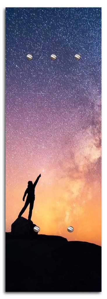 Gario Vešiak na stenu Človek a hviezdy Rozmery: 40 x 118 cm
