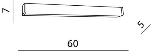 LED nástenné svietidlo Peter 60 3000 chróm
