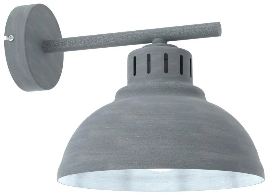 Nástenná lampa SVEN 1xE27/15W/230V šedá