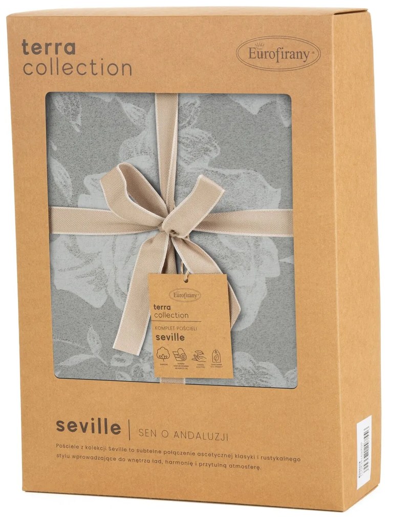 POSTEĽNÉ OBLIEČKY TERRA COLLECTION SEVILLE1 140X200 CM, 1KS 70X80 CM VZOROVANÉ