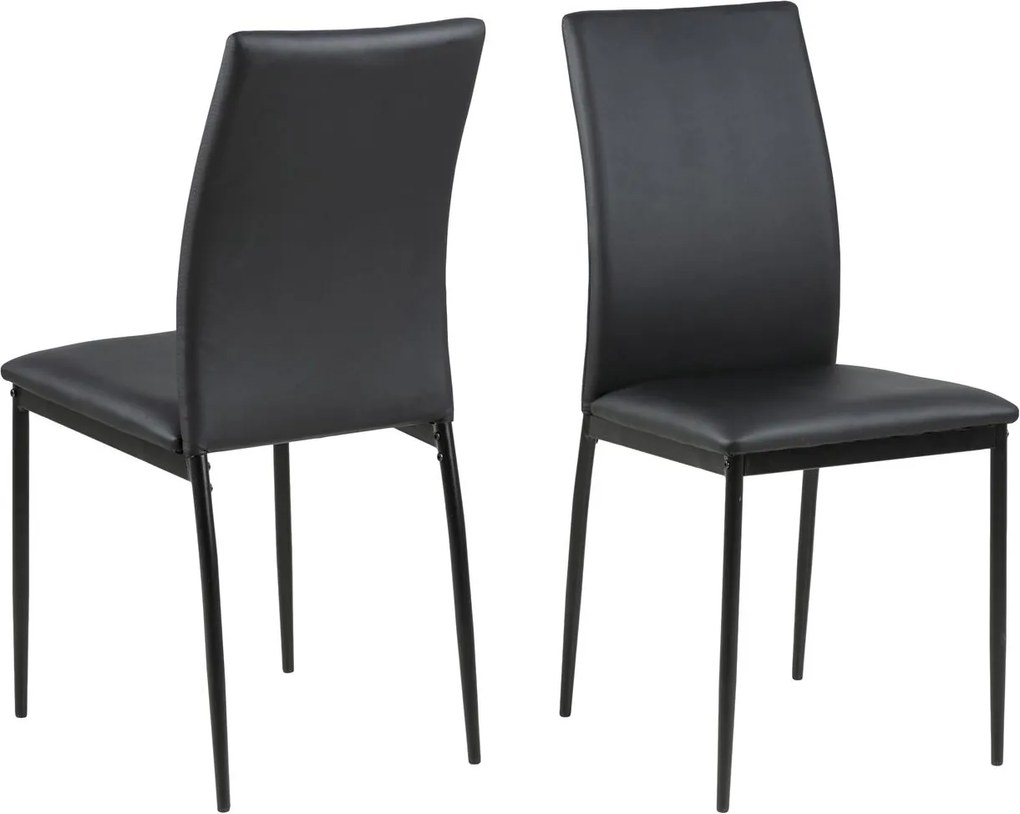 Bighome - Jedálenská stolička DEMINA, čierna