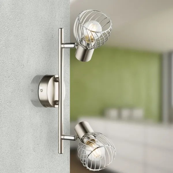 Globo 54809-2 - Bodové svietidlo TEXAS 2xE14/40W/230V matný chróm