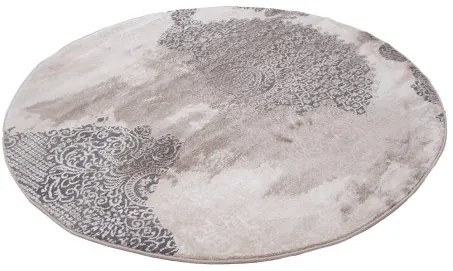 Koberec GALYA GAK11C sivý / hnedý kruh