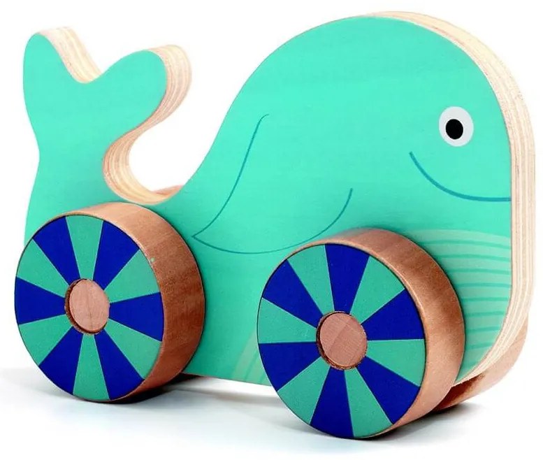 Zvieratá na kolieskach – drevená skrutkovacia hra