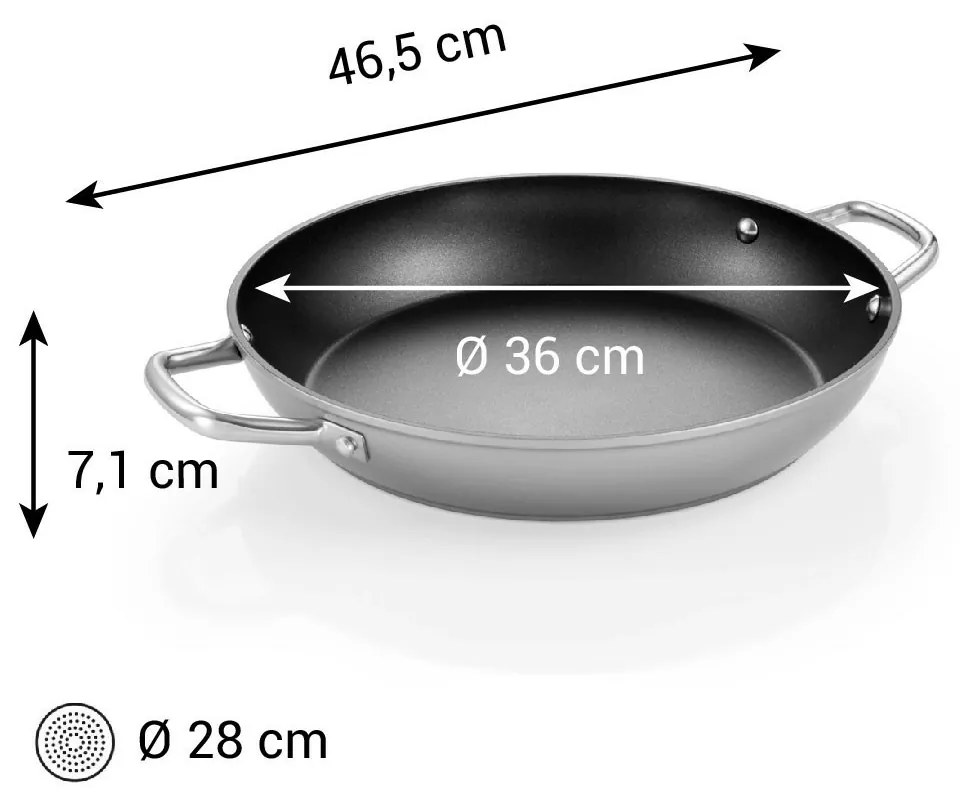 Tescoma Panvica GrandCHEF+ pr. 36 cm, 2 úchyty, pr. 36 cm