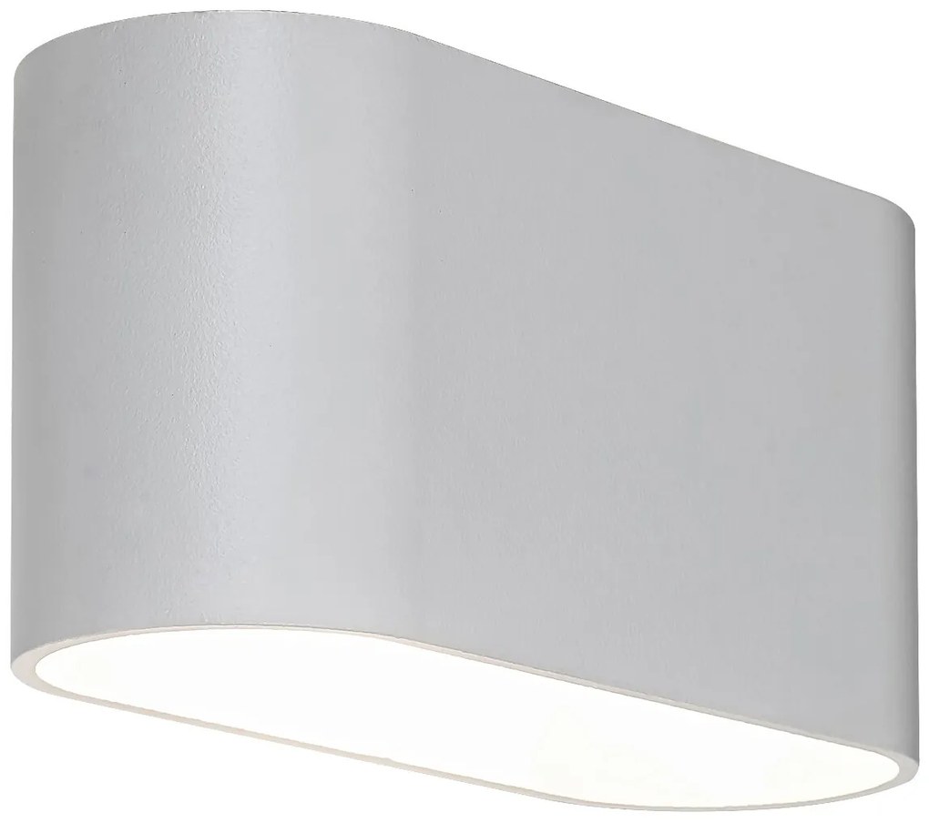RABALUX Moderné nástenné osvetlenie KAUNAS, 1xG9, 10W, oválne, biele