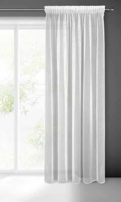 ZÁCLONA KIM NA PÁSKE 140X300 CM BIELA