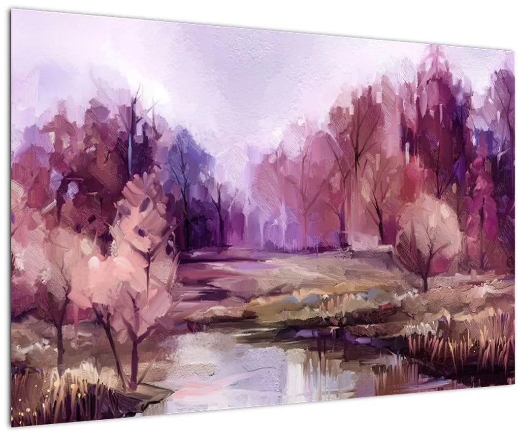 Obraz - Jesenná krajinomaľba (90x60 cm)