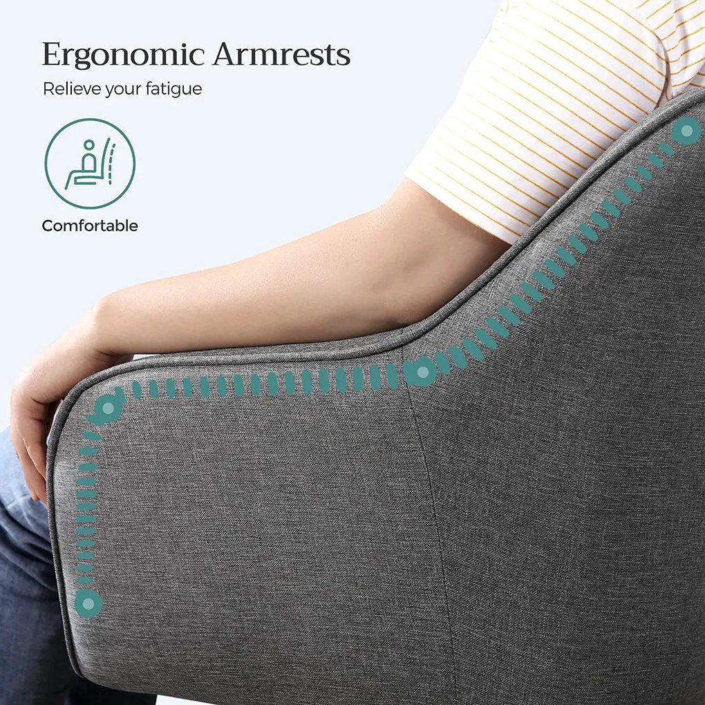 Kancelárske kreslo, otočná stolička, sivá