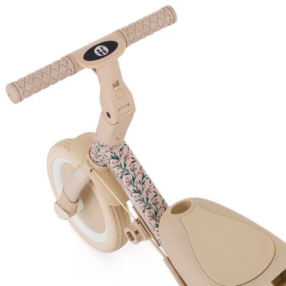 PETITE&MARS - Detská trojkolka 5v1 TURBO LIMITED Pink Meadow