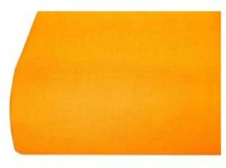 Moona Home Textile Bavlnená plachta bez gumičky Alyxander (oranžová), 140 x 240 cm
