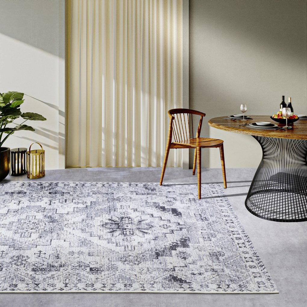 Villeroy & Boch Kusový koberec 106063 Cream, Grey – na von aj na doma, 160x235, šedá, chodba / predsieň