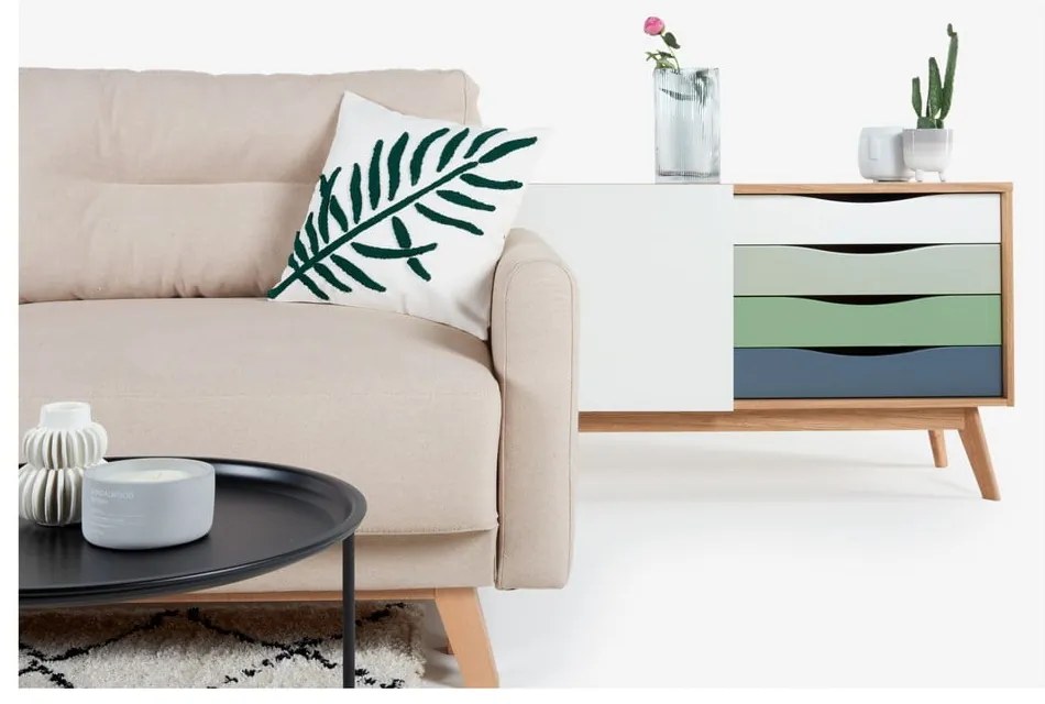 Béžová rozkladacia pohovka Bonami Selection Pop