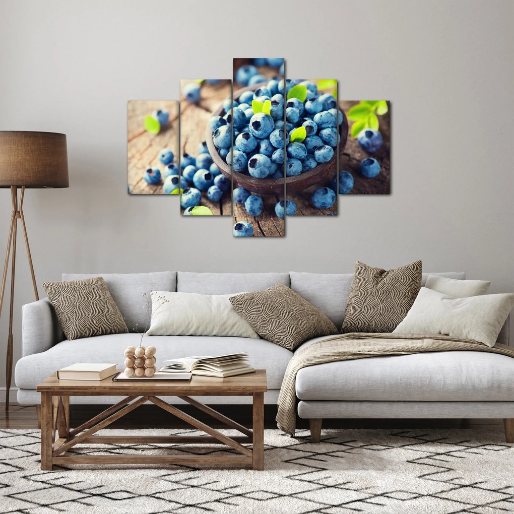 Obraz - Čučoriedky (150x105 cm)