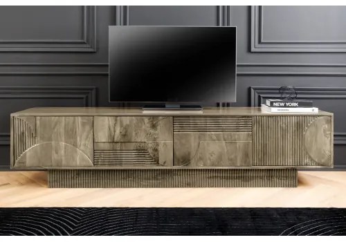 TV-skrinka 46804 Art Deco 200cm Drevo Mango Šedé - Komfort-nábytok