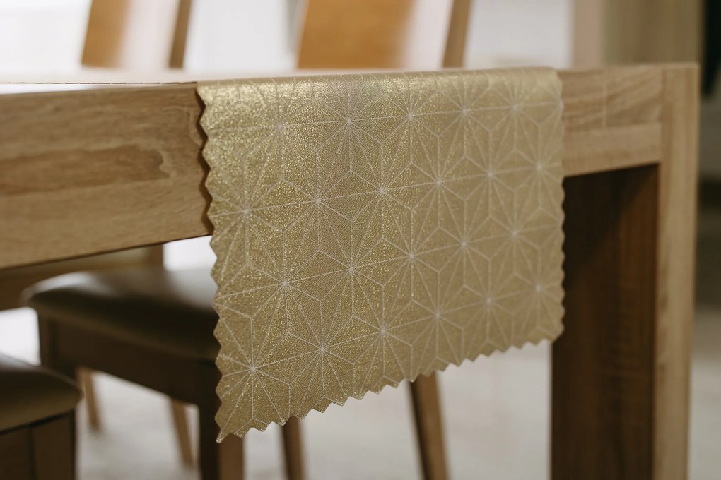 Dekorstudio Luxusný behúň na stôl Stars - zlatý SW19 Rozmer behúňa (šírka x dĺžka): 40x110cm