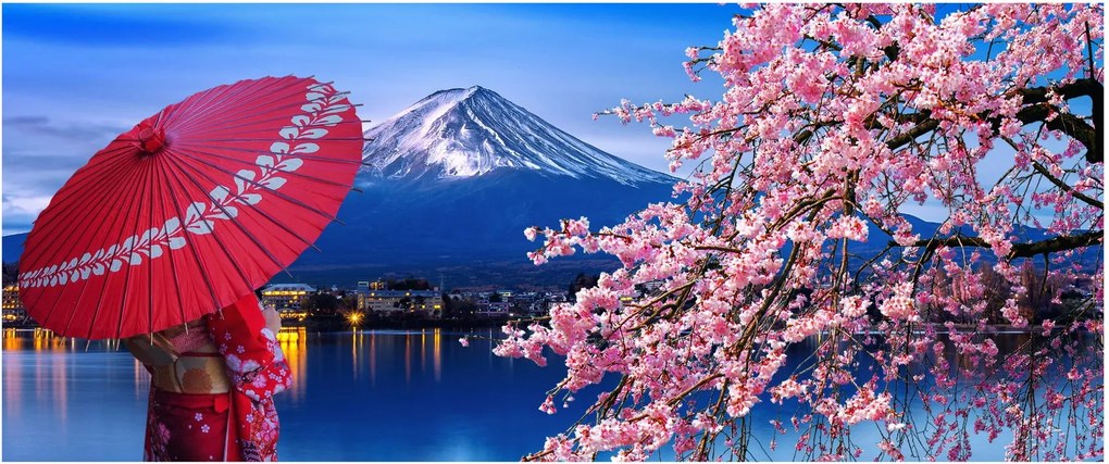 Obraz - Výhľad na vrchol, Japonsko (120x50 cm)