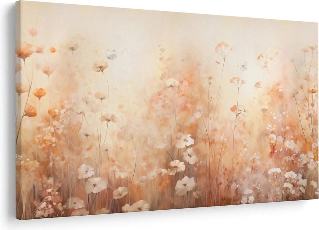 Obraz - Vzor divokých kvetov (90x60 cm)