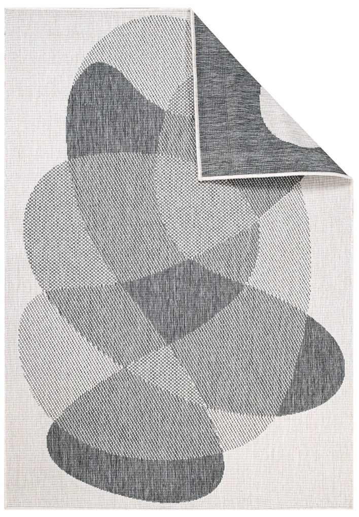Dekorstudio Obojstranný koberec na terasu DuoRug 5835 - sivý Rozmer koberca: 200x290cm