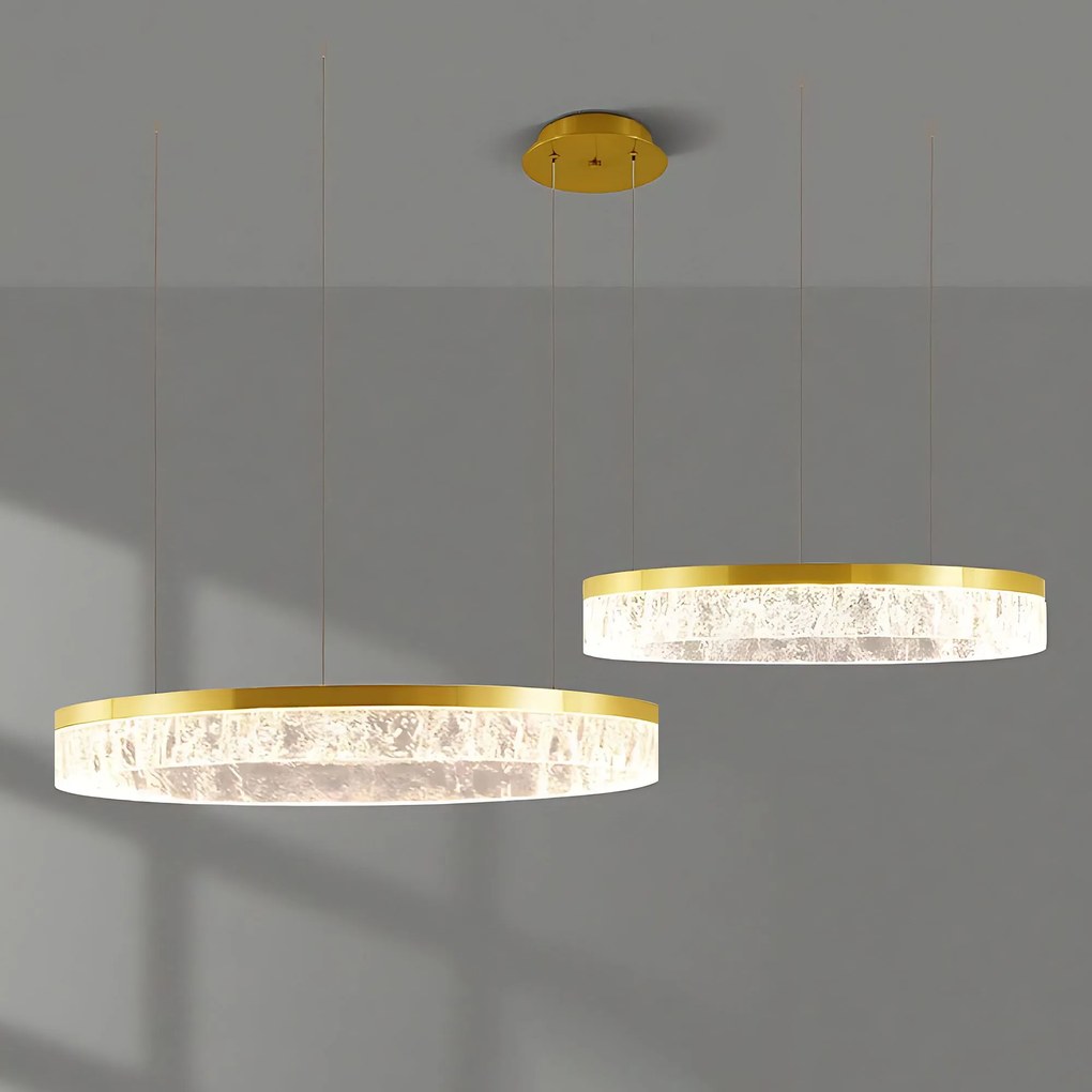 Toolight Toolight, LED závesné osvetlenie, 60W, 3000K, 3500lm, LHJ048-CP2, zlatá, OSW-50023