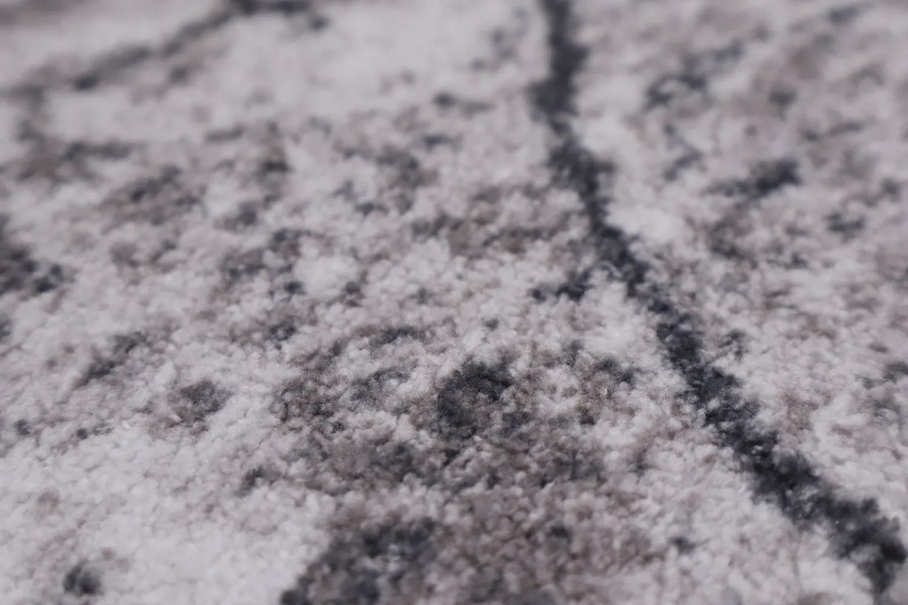 Spoltex, Behúň na mieru Marble 19 šedý, šíre 100 cm, šedá, chodba / predsieň