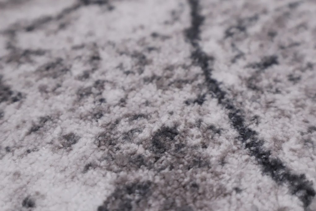 Spoltex, Koberec behúň na mieru Marble 19 šedý, šíre 67 cm, šedá, chodba / predsieň