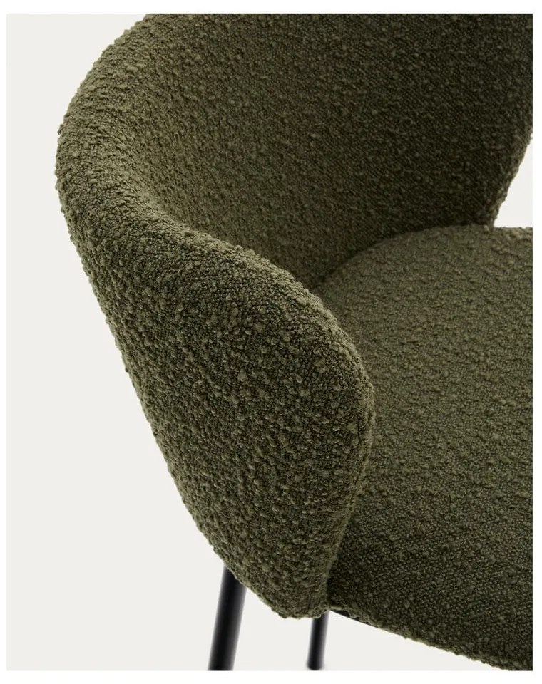 Zelená barová stolička (výška sedadla 75 cm) Ciselia – Kave Home