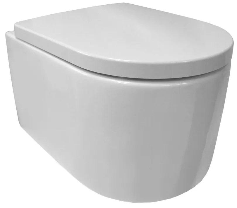 Mereo Mereo, WC závesné kapotované, RIMLESS, 495x360x370, keramické, vr. sedátka CSS115SN, MER-VSD84S2