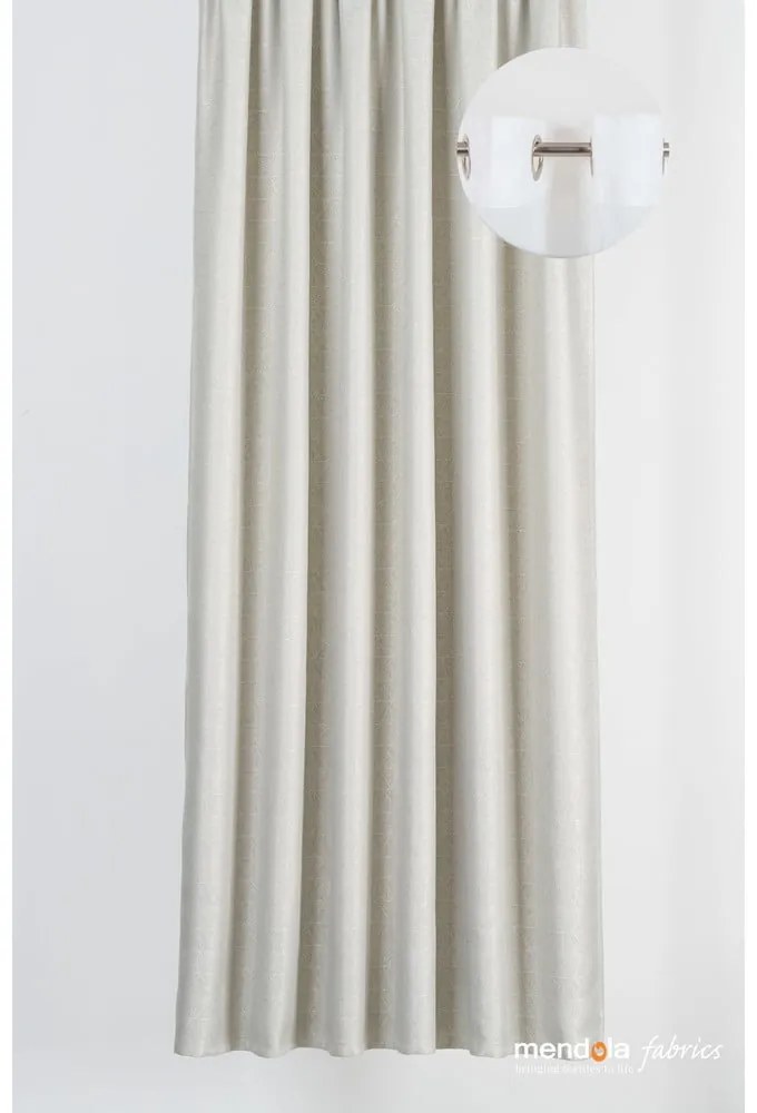 Béžový záves 140x260 cm Teorema - Mendola Fabrics