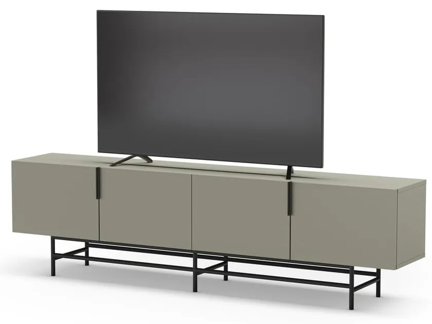 Zelenosivý TV stolík 200x54,5 cm Eldia – Marckeric