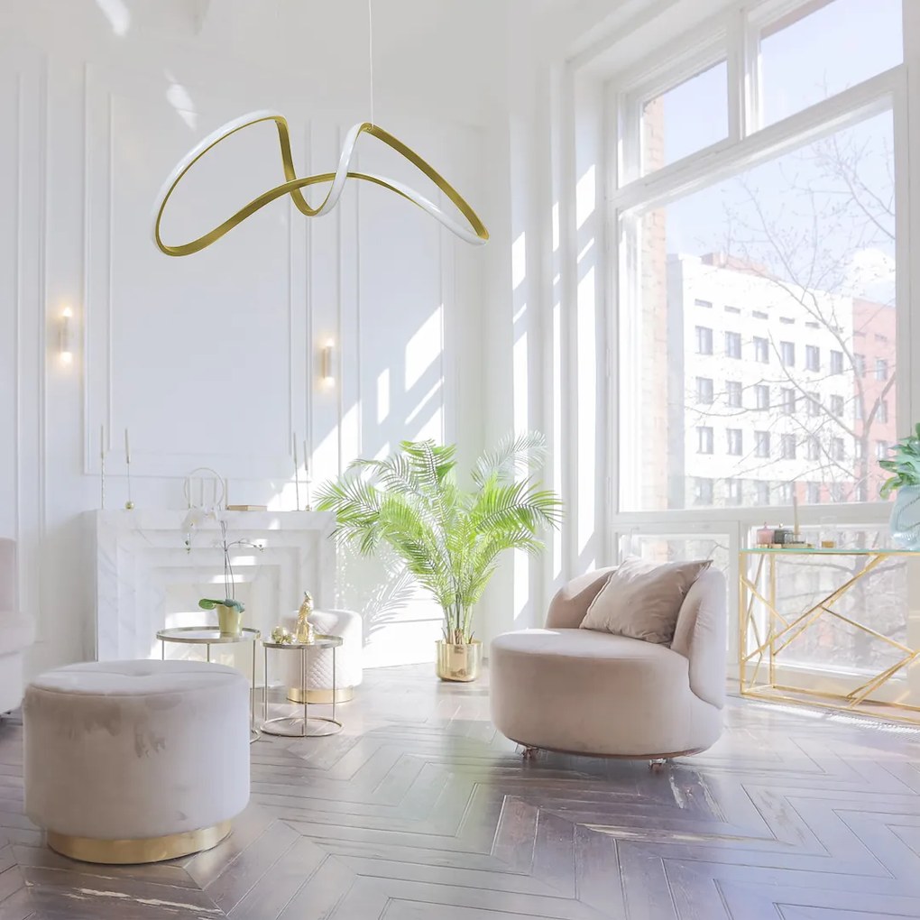 Závesné LED svietidlo Tesoro, 1x LED 48w, 4000k, g