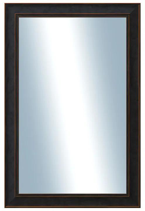 DANTIK - Zrkadlo v rámu, rozmer s rámom 40x60 cm z lišty ANDRÉ veľká čierna (3154)