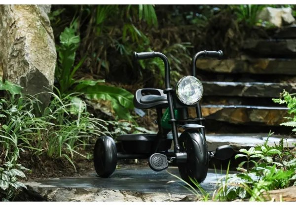 QPlay - Detská trojkolka TRIDURO čierna