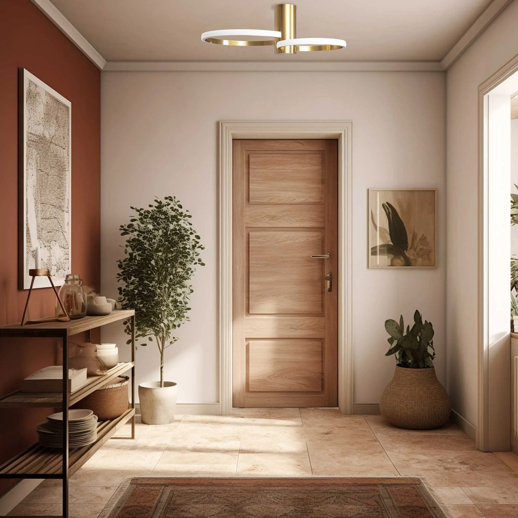 Toolight Toolight, LED stropné svietidlo APP1403-CW, zlatá, OSW-00962